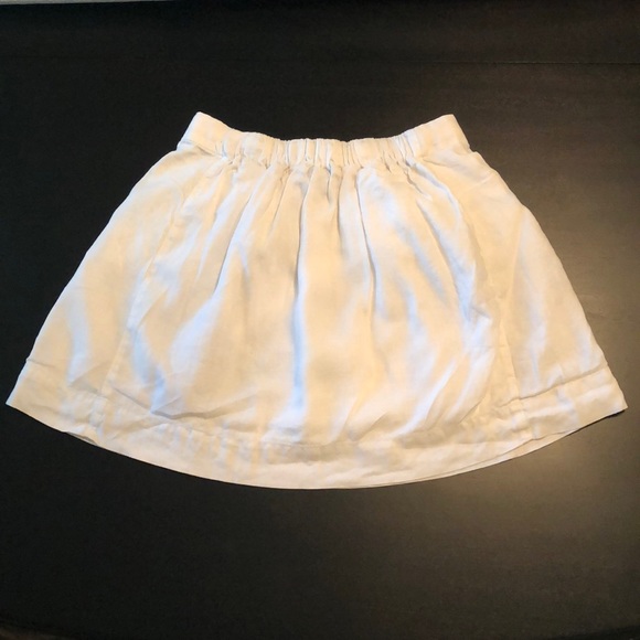 J. Crew White Mini Skater Skirt Size 6 - Picture 2 of 5